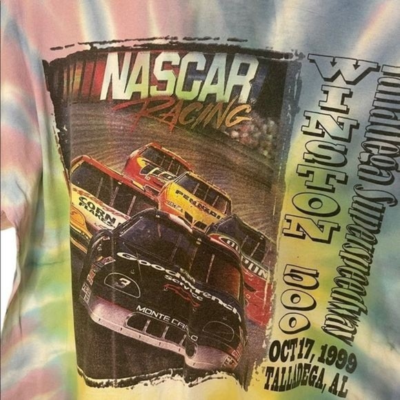 Vintage NASCAR Winston 500 Tye Die T-Shirt  Size Extra Large - Picture 2 of 7